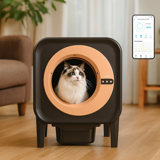 CURA MAX - Bac à Litière Autonettoyant avec Stérilisation UV