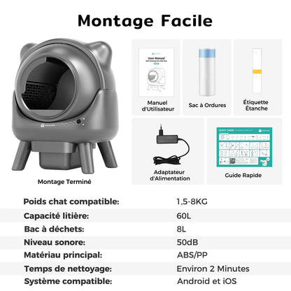 PURA V3 | Litière autonettoyante connectée + 1 an de sac offert