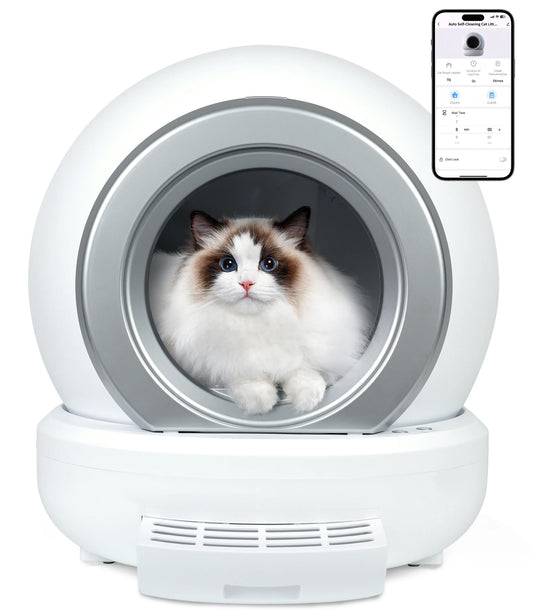 CLEANCAT - E1 | Litière autonettoyante pour chat 65L
